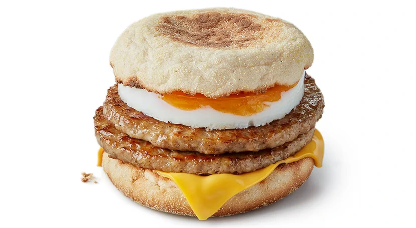 McDonald's Menu with Prices April 2026 217 mcdonalds Double Sausage Egg McMuffin 2 product header desktop